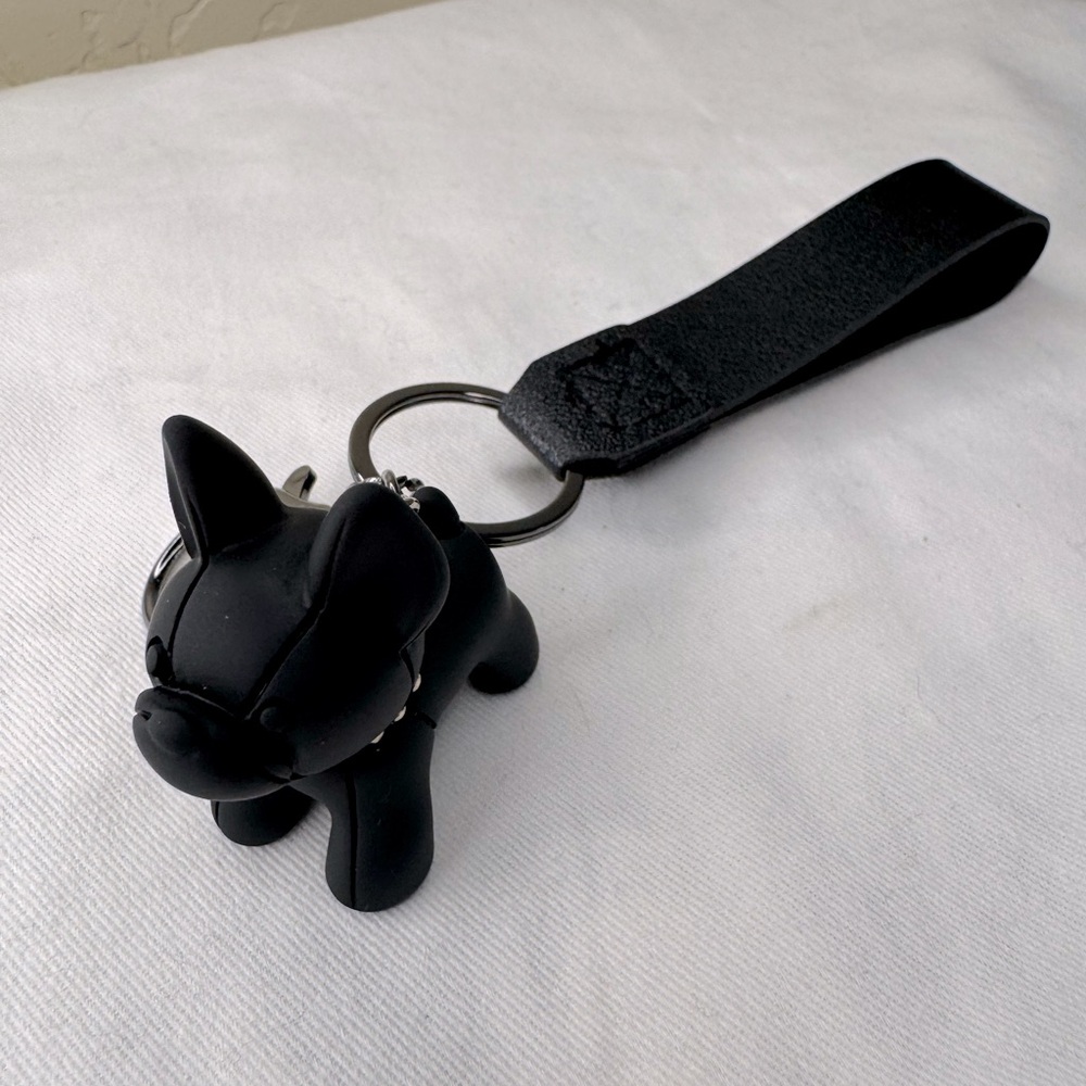 Dog Fashion Bag Charm Keychain